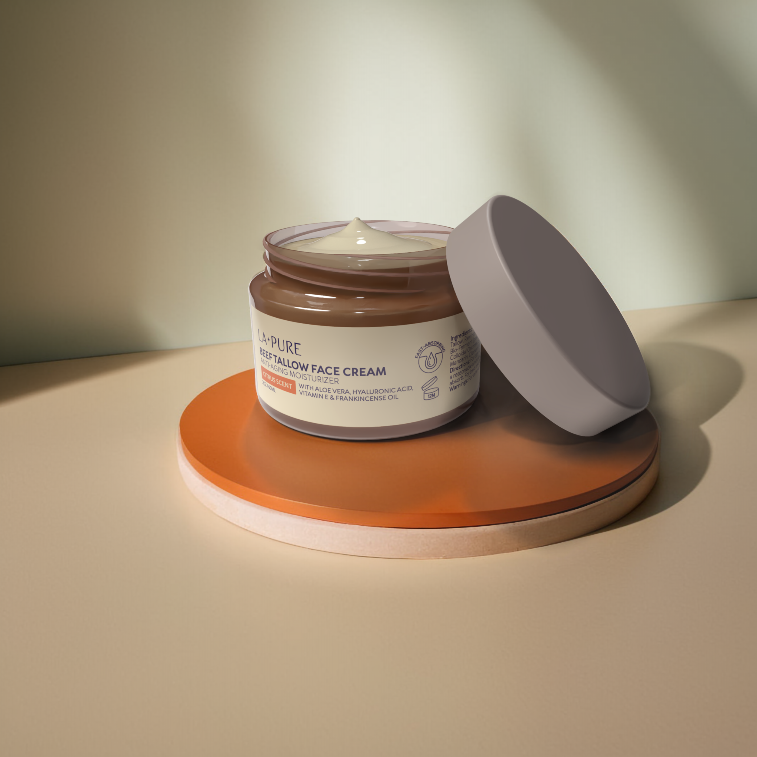 1 Beef Tallow Face Cream (2 oz) Image 4